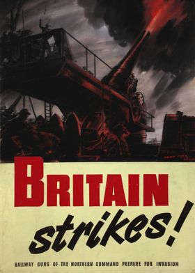 Britain Strikes! Propaganda Poster