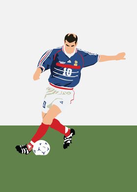 French Football Player Zidane