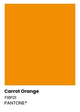 Pantone Carrot Orange