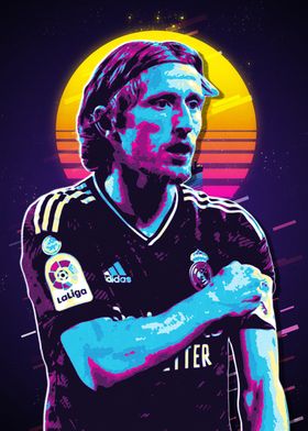 Luka Modric Retro Art