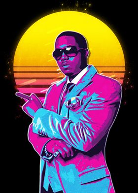 Nas Rapper Retro Art