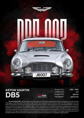 Aston Martin DB5 Poster