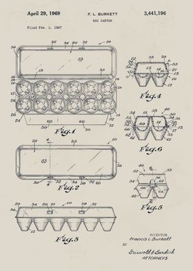 Egg Carton Patent Drawing