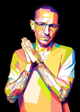 Chester Bennington Pop Art