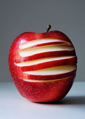 Sliced Red Apple