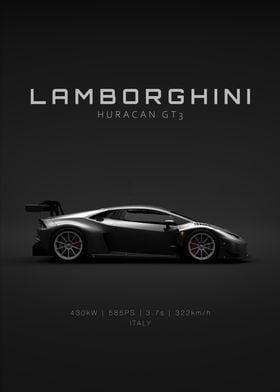 2015 Lamborghini Huracan GT3 - Black - Specs