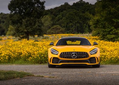 Yellow Mercedes-AMG GT