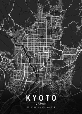 Kyoto Dark City Map