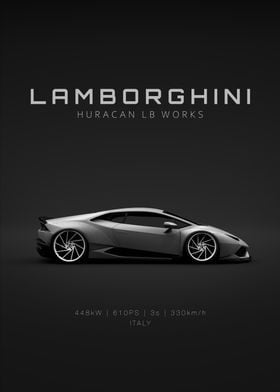 2015 Lamborghini Huracan LB Works - Grey - Specs