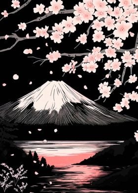 Mount Fuji &amp; Cherry Blossoms