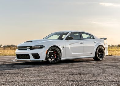 White Dodge Charger