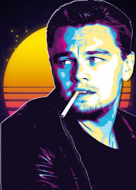 Leonardo DiCaprio Retro Art