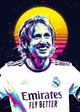 Luka Modric Retro Art