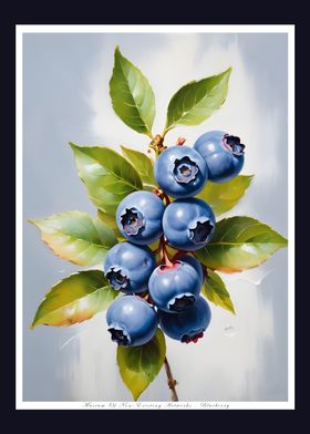 Blueberry Branch Poster Art