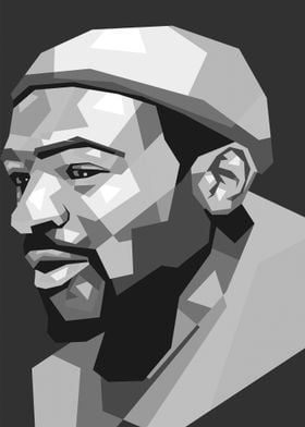 Man in Beanie, Low Poly