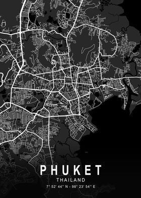 Phuket Dark City Map