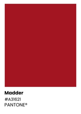 Pantone Color Chart - Madder