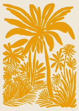 Golden Palm Trees