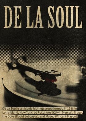 De La Soul Vinyl Poster