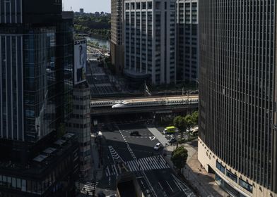 Bullet Train in Tokyo