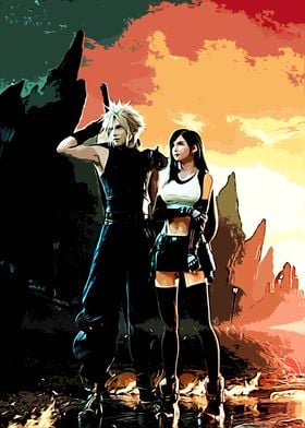 Cloud &amp; Tifa awesome art