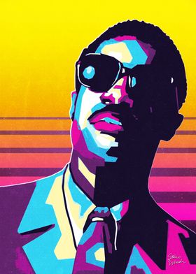 Stevie Wonder Pop Art