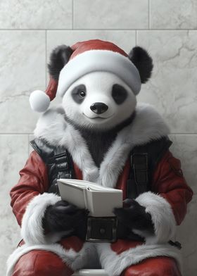 Panda Santa Claus