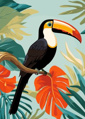 Toucan in Tropical Paradise