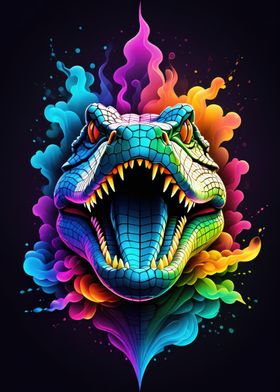 Rainbow Alligator