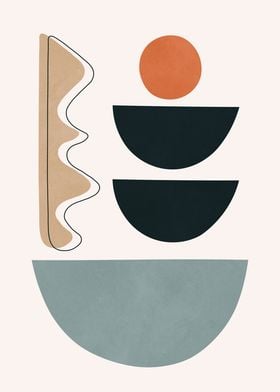 Abstract Geometric Art Print