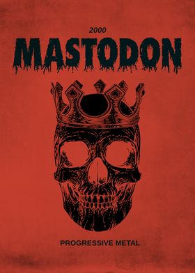 Mastodon 2000 Skull Poster