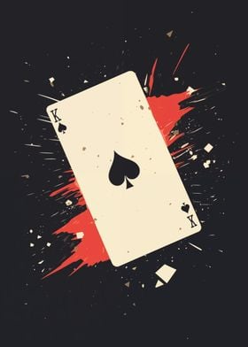 King of Spades Card