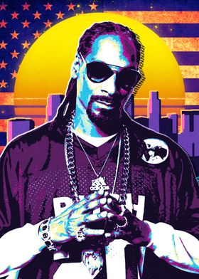 Snoop Dogg Retro Portrait