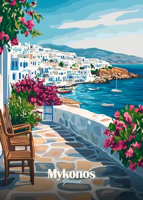 Mykonos Greece Landscape