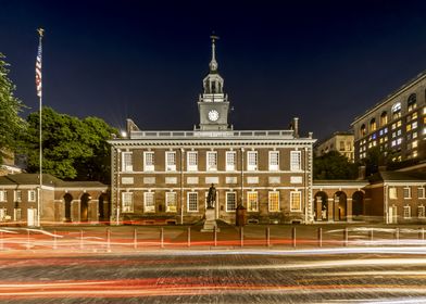 Independence Hall Night View