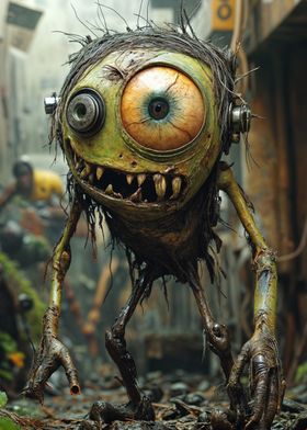  Mike Wazowski, Grungy One-Eyed Creature