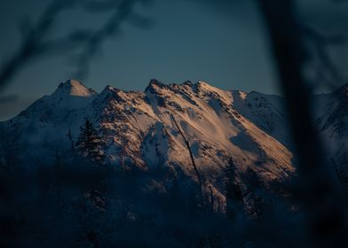 Snowy Mountain Peaks