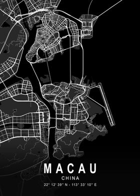 Macau Dark City Map