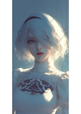 2B Anime Character Art