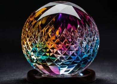 Celestial Radiance - Prism Crystal Orb