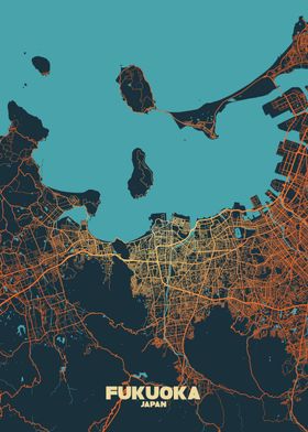 Fukuoka City Map