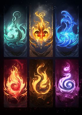 Fantasy Elemental Flames 