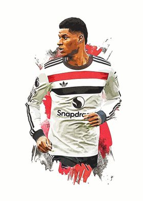 Marcus Rashford Football Art