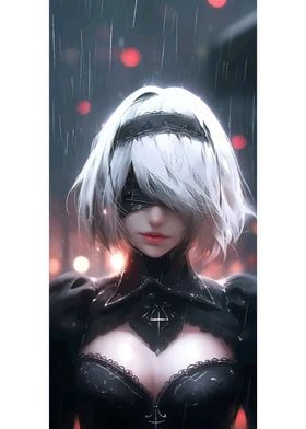 2B Rain Portrait