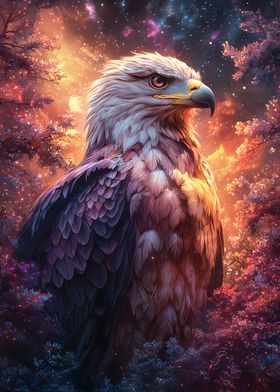 Eagle in Cosmic Forest