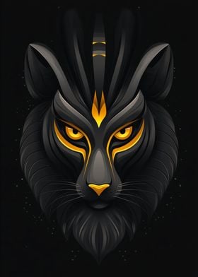 Pharoah Black Panther Illustration