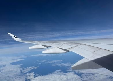 Airplane Wing View A350