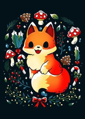 Cute Christmas Fox