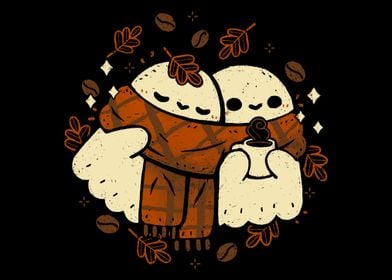 Cozy Coffee Ghosts