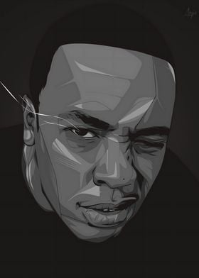 dr dre Portrait